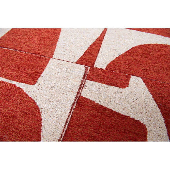 Louis De Poortere Craft Papercut 9364 Rust Washable Polyester Flatweave Eco-Rug-Louis De Poortere-Rug Love - The Most Loved Rug Store