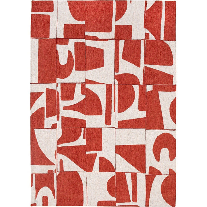 Louis De Poortere Craft Papercut 9364 Rust Washable Polyester Flatweave Eco-Rug-Louis De Poortere-Rug Love - The Most Loved Rug Store