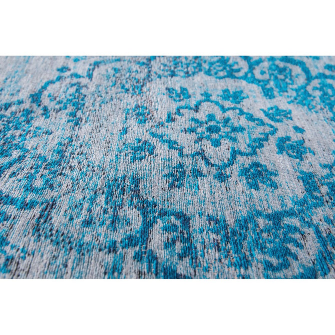 Louis De Poortere Fading World Medallion 8255 Grey Turquoise Washable Polyester Flatweave Eco-Rug-Louis De Poortere-Rug Love - The Most Loved Rug Store