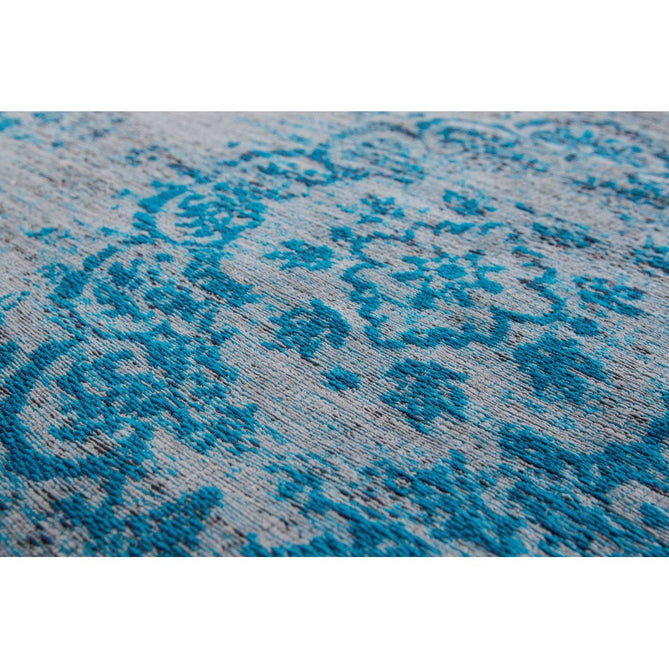 Louis De Poortere Fading World Medallion 8255 Grey Turquoise Washable Polyester Flatweave Eco-Rug-Louis De Poortere-Rug Love - The Most Loved Rug Store