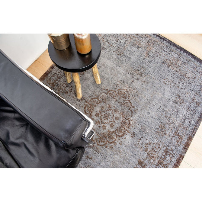 Louis De Poortere Fading World Medallion 8257 Grey Ebony Washable Polyester Flatweave Eco-Rug-Louis De Poortere-Rug Love - The Most Loved Rug Store