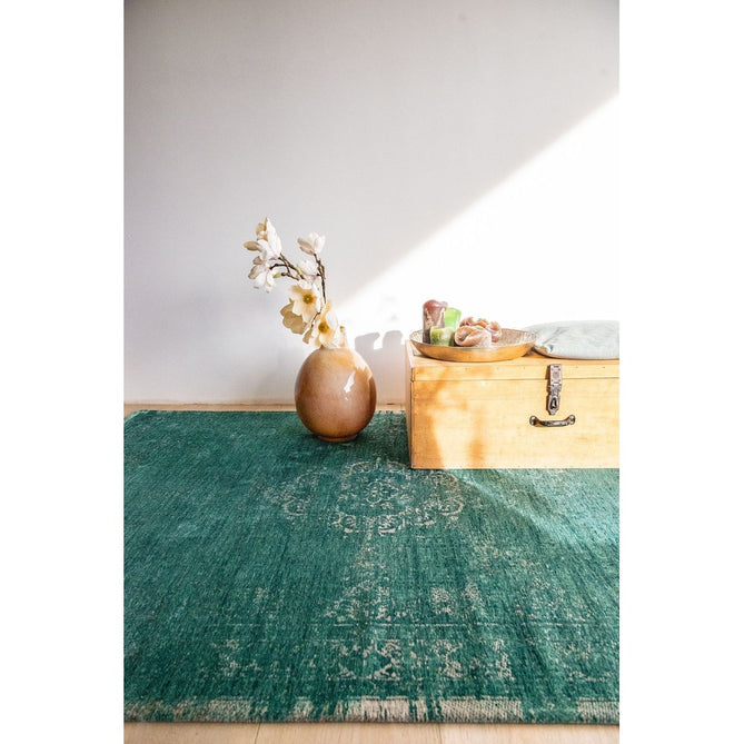 Louis De Poortere Fading World Medallion 8258 Jade Washable Polyester Flatweave Eco-Rug-Louis De Poortere-Rug Love - The Most Loved Rug Store