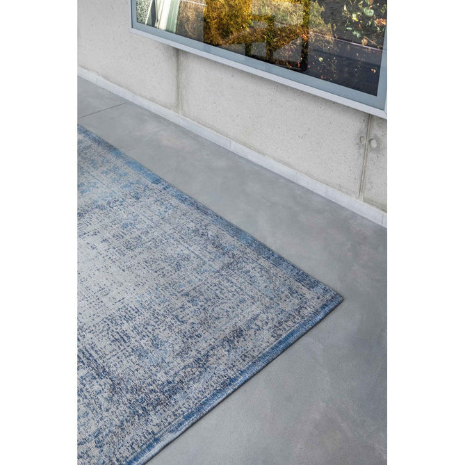 Louis De Poortere Fading World Medallion 9065 Grey Jeans Washable Polyester Flatweave Eco-Rug-Louis De Poortere-Rug Love - The Most Loved Rug Store