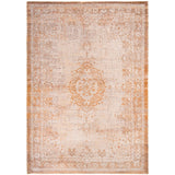 Louis De Poortere Fading World Medallion 9067 Salmon Washable Polyester Flatweave Eco-Rug