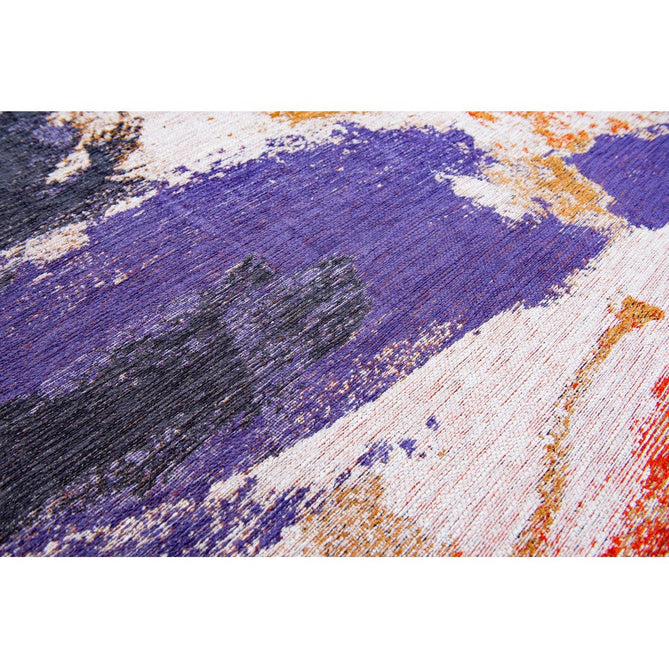 Louis De Poortere Gallery Fresque 9342 Purple Game Washable Polyester Flatweave Eco-Rug-Louis De Poortere-Rug Love - The Most Loved Rug Store