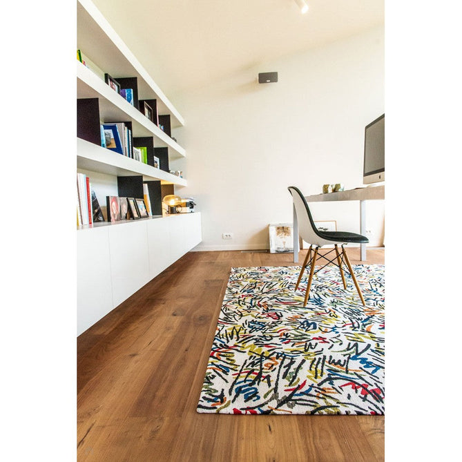 Louis De Poortere Gallery Graffito 9144 Street Graph Washable Polyester Flatweave Eco-Rug-Louis De Poortere-Rug Love - The Most Loved Rug Store