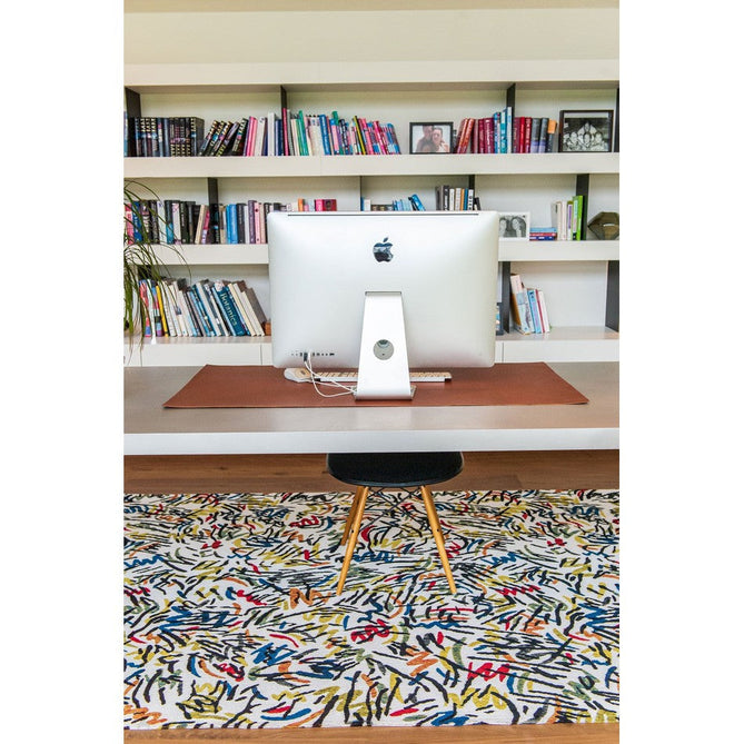 Louis De Poortere Gallery Graffito 9144 Street Graph Washable Polyester Flatweave Eco-Rug-Louis De Poortere-Rug Love - The Most Loved Rug Store