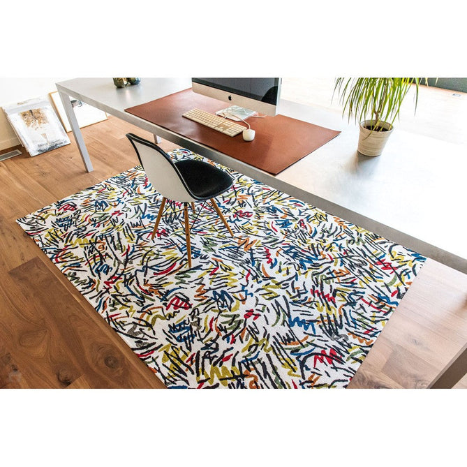 Louis De Poortere Gallery Graffito 9144 Street Graph Washable Polyester Flatweave Eco-Rug-Louis De Poortere-Rug Love - The Most Loved Rug Store