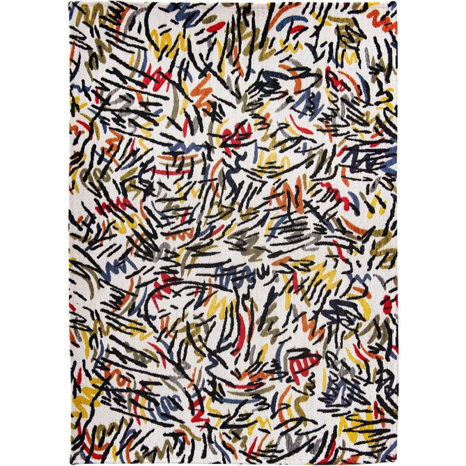 Louis De Poortere Gallery Graffito 9144 Street Graph Washable Polyester Flatweave Eco-Rug-Louis De Poortere-Rug Love - The Most Loved Rug Store