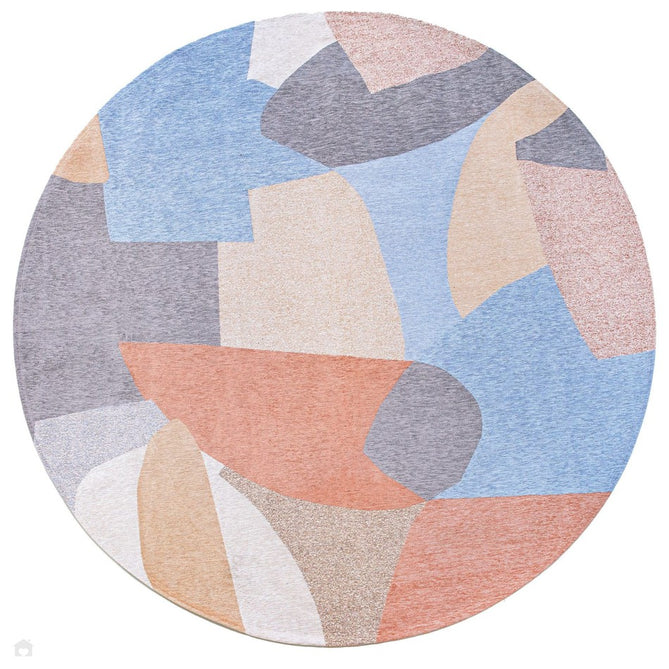 Louis De Poortere Gallery Shapes 9370 Secret Washable Polyester Flatweave Round Eco-Rug-Louis De Poortere-Rug Love - The Most Loved Rug Store