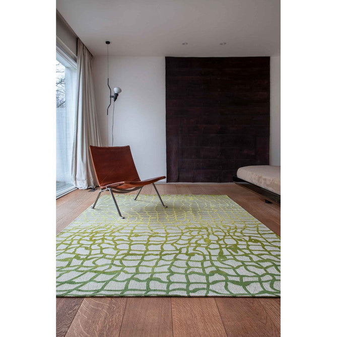 Louis De Poortere Mad Men Dedalo 9204 Republic Green Washable Polyester Flatweave Eco-Rug-Louis De Poortere-Rug Love - The Most Loved Rug Store