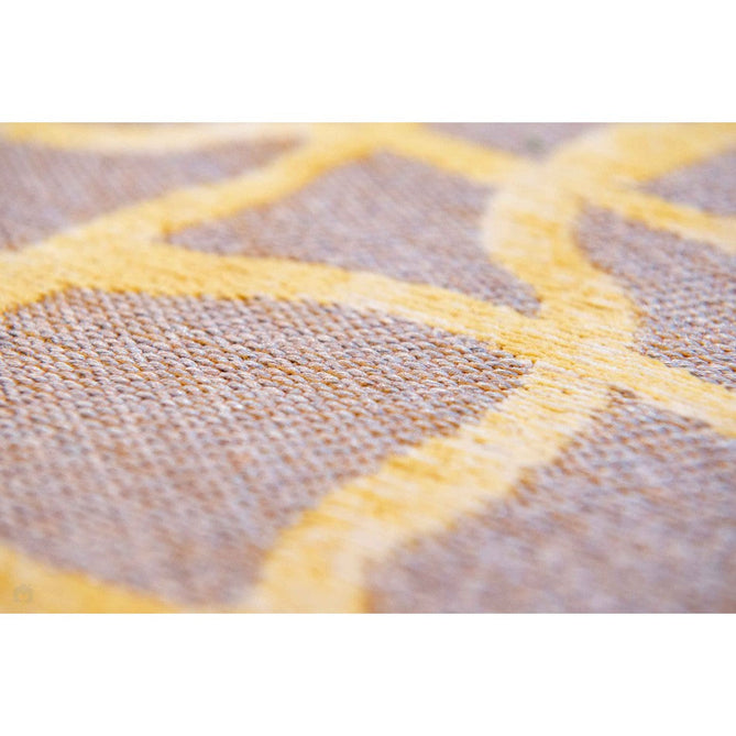 Louis De Poortere Mad Men Dedalo 9205 Yellow Scarab Washable Polyester Flatweave Eco-Rug-Louis De Poortere-Rug Love - The Most Loved Rug Store