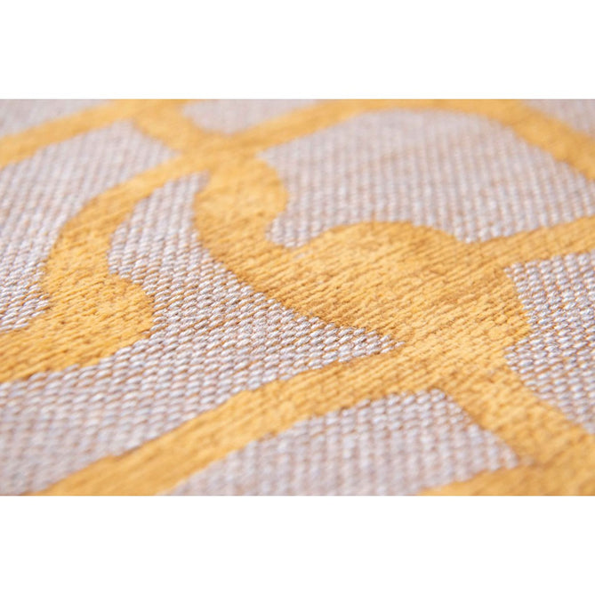 Louis De Poortere Mad Men Dedalo 9205 Yellow Scarab Washable Polyester Flatweave Eco-Runner-Louis De Poortere-Rug Love - The Most Loved Rug Store