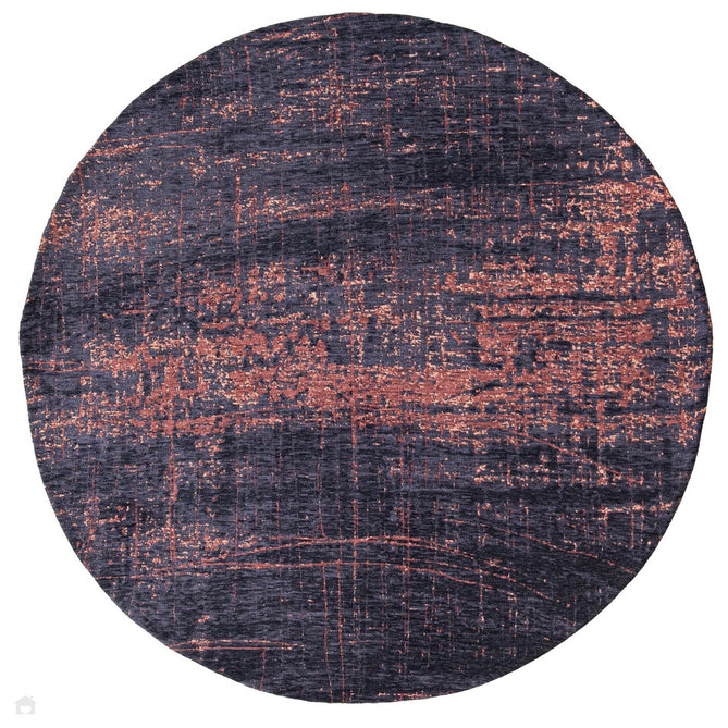 Louis De Poortere Mad Men Griff 8925 Soho Copper Washable Polyester Flatweave Round Eco-Rug-Louis De Poortere-Rug Love - The Most Loved Rug Store