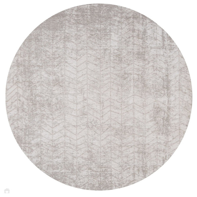 Louis De Poortere Mad Men Jacob's Ladder 8929 White Plains Washable Polyester Flatweave Round Eco-Rug-Louis De Poortere-Rug Love - The Most Loved Rug Store