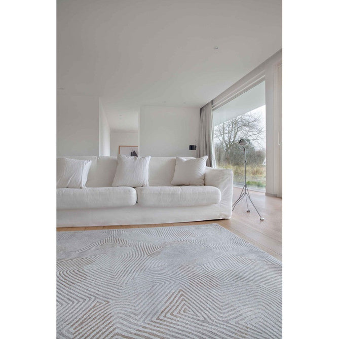 Louis De Poortere Meditation Coral 9228 Oyster White Washable Polyester Flatweave Eco-Rug-Louis De Poortere-Rug Love - The Most Loved Rug Store