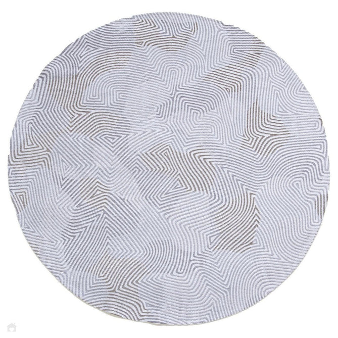 Louis De Poortere Meditation Coral 9228 Oyster White Washable Polyester Flatweave Round Eco-Rug-Louis De Poortere-Rug Love - The Most Loved Rug Store