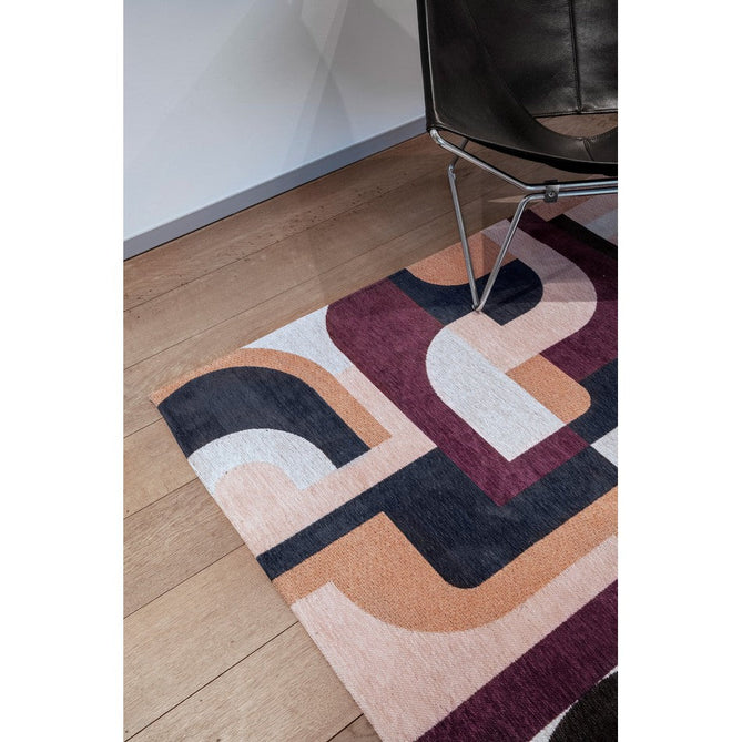 Louis De Poortere Nuance Module 9209 Pink Rohe Washable Polyester Flatweave Eco-Rug-Louis De Poortere-Rug Love - The Most Loved Rug Store