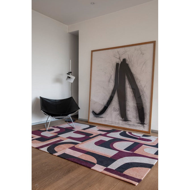 Louis De Poortere Nuance Module 9209 Pink Rohe Washable Polyester Flatweave Eco-Rug-Louis De Poortere-Rug Love - The Most Loved Rug Store