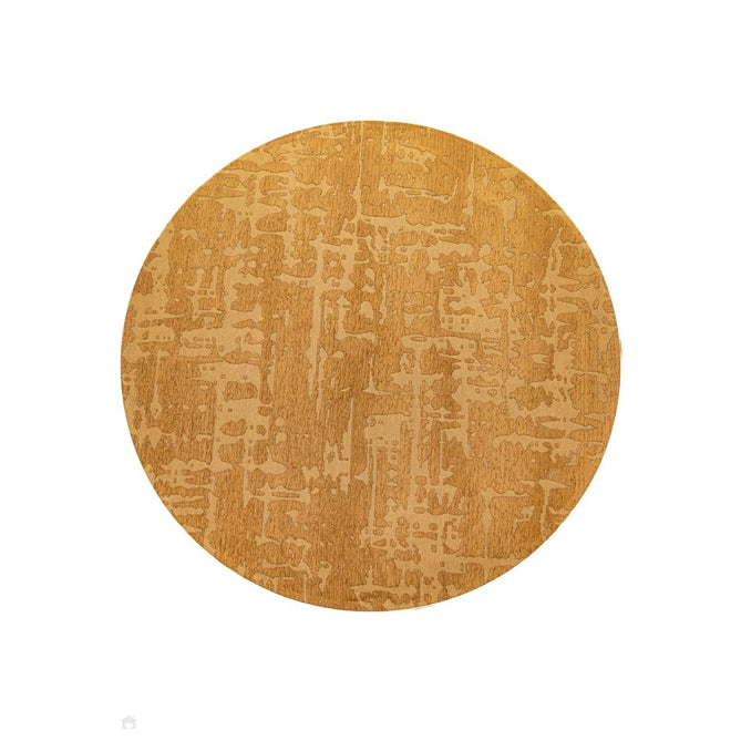 Louis De Poortere Structures Baobab 9201 Madagascar Gold Washable Polyester Flatweave Round Eco-Rug-Louis De Poortere-Rug Love - The Most Loved Rug Store