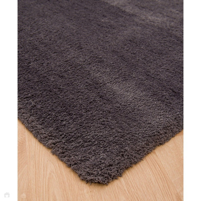 Lulu Plush Super-Soft High-Density Woven Plain Silky Polyester Shaggy Charcoal Grey Rug-Asiatic Carpets-Rug Love - The Most Loved Rug Store