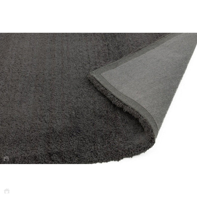 Lulu Plush Super-Soft High-Density Woven Plain Silky Polyester Shaggy Charcoal Grey Rug-Asiatic Carpets-Rug Love - The Most Loved Rug Store