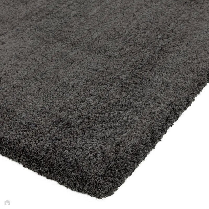 Lulu Plush Super-Soft High-Density Woven Plain Silky Polyester Shaggy Charcoal Grey Rug-Asiatic Carpets-Rug Love - The Most Loved Rug Store