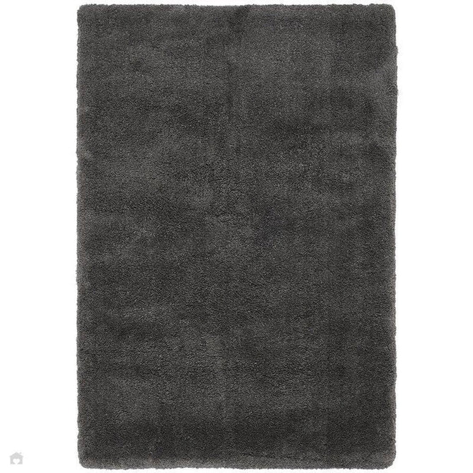 Lulu Plush Super-Soft High-Density Woven Plain Silky Polyester Shaggy Charcoal Grey Rug-Asiatic Carpets-Rug Love - The Most Loved Rug Store