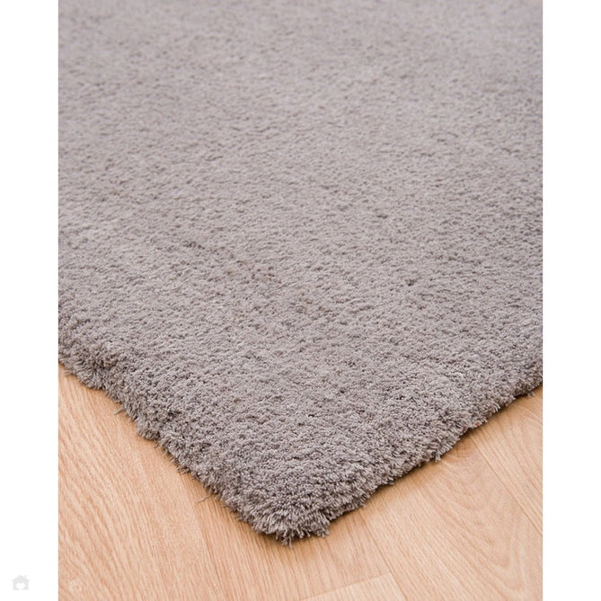 Lulu Plush Super-Soft High-Density Woven Plain Silky Polyester Shaggy Silver Rug-Asiatic Carpets-Rug Love - The Most Loved Rug Store