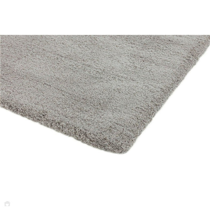 Lulu Plush Super-Soft High-Density Woven Plain Silky Polyester Shaggy Silver Rug-Asiatic Carpets-Rug Love - The Most Loved Rug Store