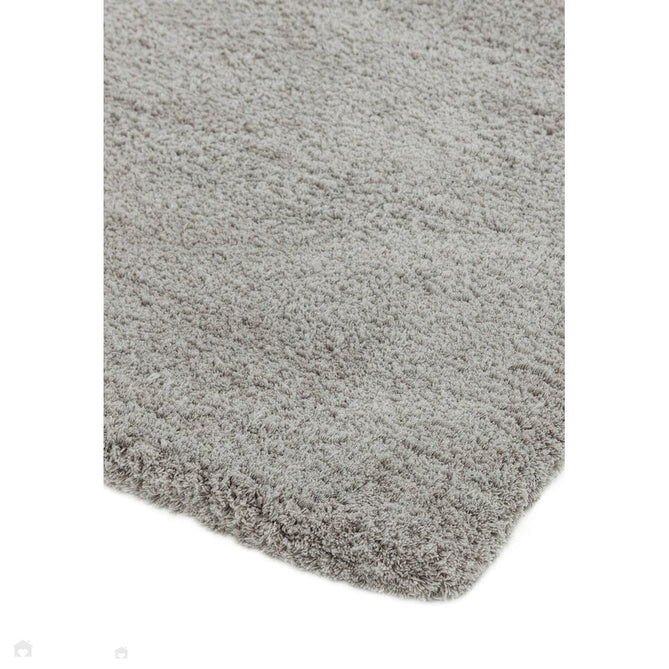 Lulu Plush Super-Soft High-Density Woven Plain Silky Polyester Shaggy Silver Rug-Asiatic Carpets-Rug Love - The Most Loved Rug Store