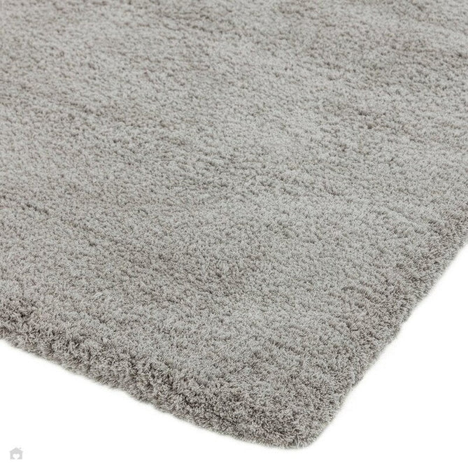 Lulu Plush Super-Soft High-Density Woven Plain Silky Polyester Shaggy Silver Rug-Asiatic Carpets-Rug Love - The Most Loved Rug Store