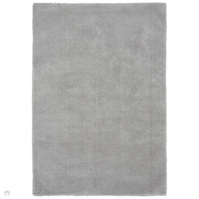 Lulu Plush Super-Soft High-Density Woven Plain Silky Polyester Shaggy Silver Rug-Asiatic Carpets-Rug Love - The Most Loved Rug Store