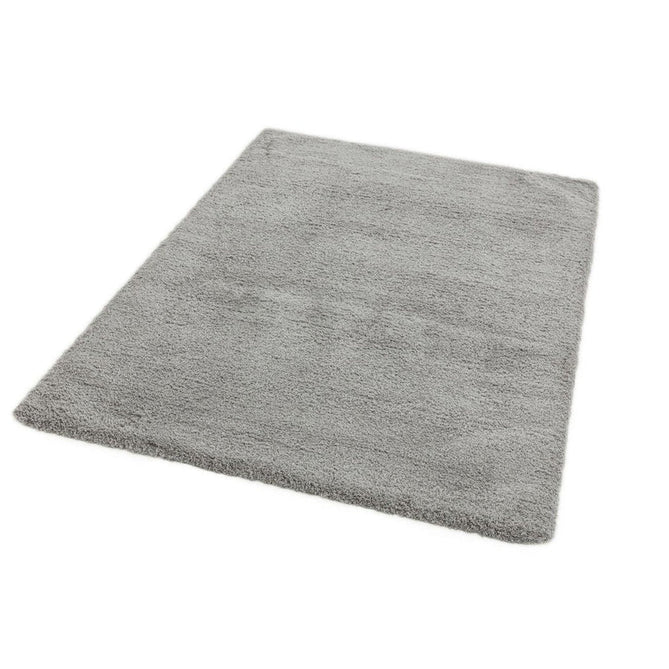 Lulu Plush Super-Soft High-Density Woven Plain Silky Polyester Shaggy Silver Rug-Asiatic Carpets-Rug Love - The Most Loved Rug Store