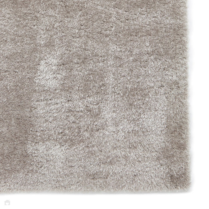 Lux Plain Plush Super-Soft Silky Shimmer Polyester Shaggy Silver Rug-Think Rugs-Rug Love - The Most Loved Rug Store