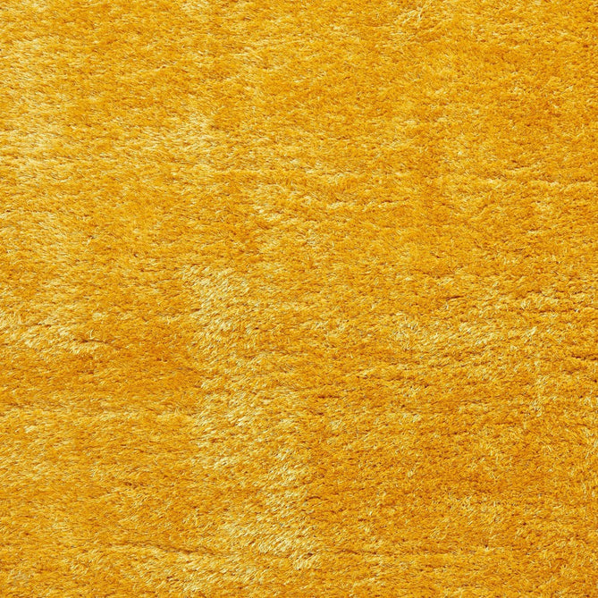 Lux Plain Plush Super-Soft Silky Shimmer Polyester Shaggy Yellow Rug-Think Rugs-Rug Love - The Most Loved Rug Store