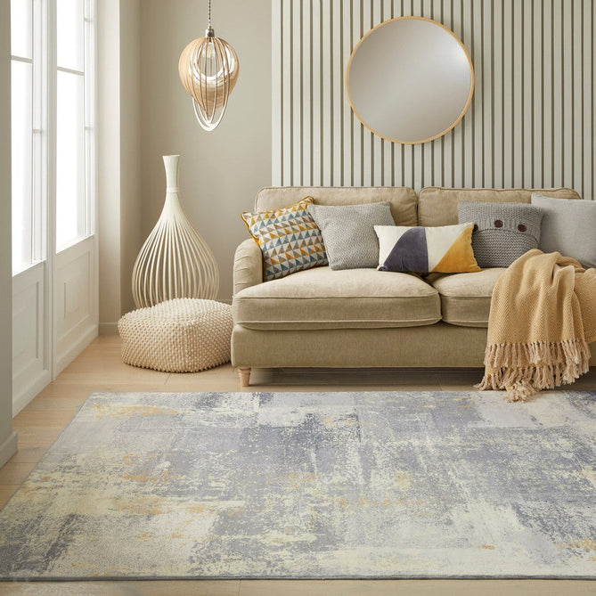 Lux Washable LUX02 Modern Abstract Distressed Soft-Touch Silky Smooth Faux Rabbit Fur Polyester Flatweave Light Grey Rug-Concept Looms-Rug Love - The Most Loved Rug Store