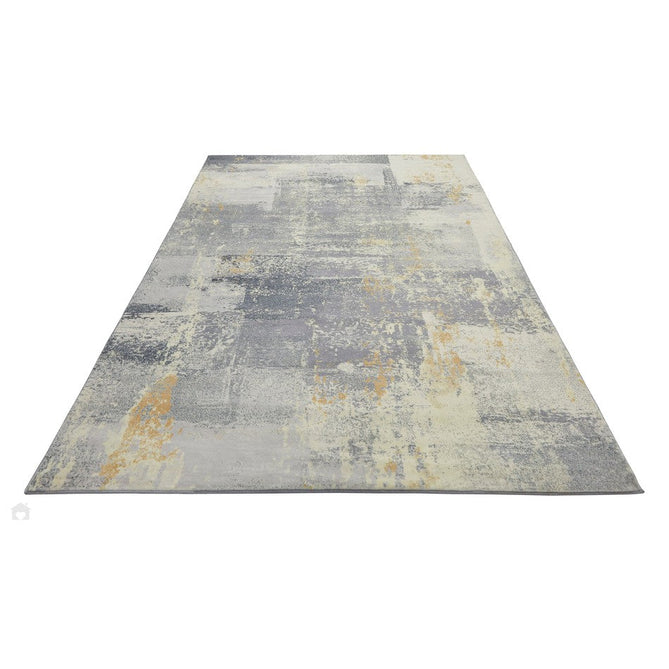 Lux Washable LUX02 Modern Abstract Distressed Soft-Touch Silky Smooth Faux Rabbit Fur Polyester Flatweave Light Grey Rug-Concept Looms-Rug Love - The Most Loved Rug Store