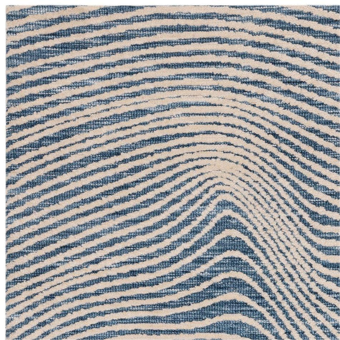 Mason Magnitude Modern Abstract Super Soft Carved Hi-Low Rib Textured Blue/Cream Rug-Asiatic Carpets-Rug Love - The Most Loved Rug Store