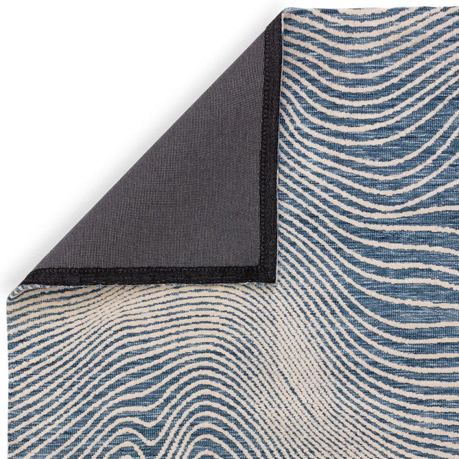 Mason Magnitude Modern Abstract Super Soft Carved Hi-Low Rib Textured Blue/Cream Rug-Asiatic Carpets-Rug Love - The Most Loved Rug Store