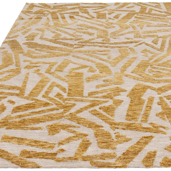 Mason Scatter Modern Abstract Super Soft Carved Hi-Low Rib Textured Gold/Beige Rug-Asiatic Carpets-Rug Love - The Most Loved Rug Store