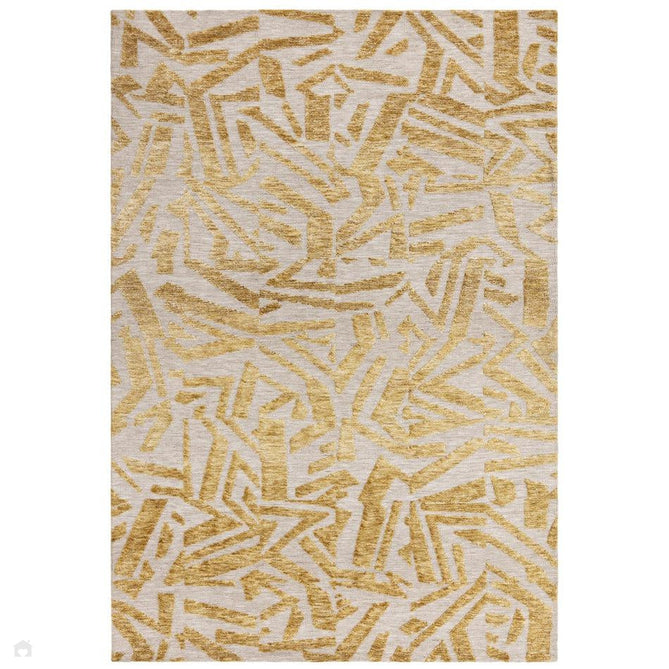 Mason Scatter Modern Abstract Super Soft Carved Hi-Low Rib Textured Gold/Beige Rug-Asiatic Carpets-Rug Love - The Most Loved Rug Store