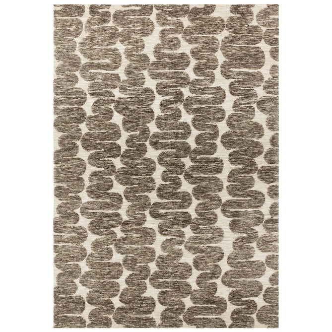 Mason Wave Modern Geometric Super Soft Carved Hi-Low Rib Textured Brown/Cream Rug-Asiatic Carpets-Rug Love - The Most Loved Rug Store