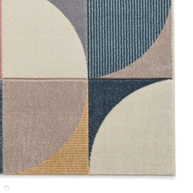 Matrix FE663 Modern Hand Carved Geometric Multicolour Rug-Think Rugs-Rug Love - The Most Loved Rug Store