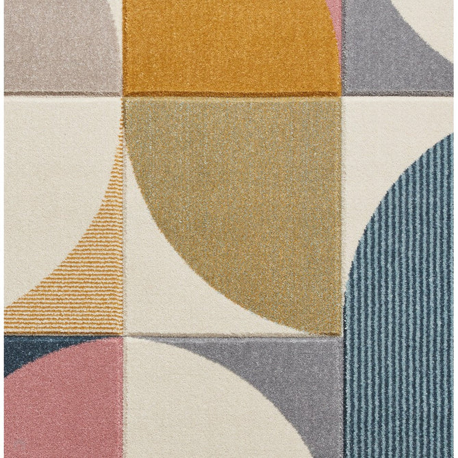 Matrix FE663 Modern Hand Carved Geometric Multicolour Rug-Think Rugs-Rug Love - The Most Loved Rug Store