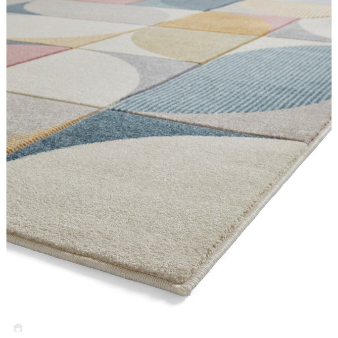 Matrix FE663 Modern Hand Carved Geometric Multicolour Rug-Think Rugs-Rug Love - The Most Loved Rug Store