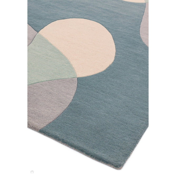 Matrix MAX56 Arc Modern Geometric Hand-Woven High-Density Soft Textured Wool&Viscose Mix Sky/Multi Rug-Asiatic Carpets-Rug Love - The Most Loved Rug Store