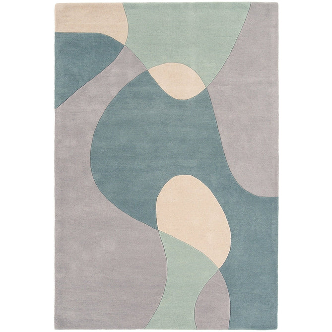 Matrix MAX56 Arc Modern Geometric Hand-Woven High-Density Soft Textured Wool&Viscose Mix Sky/Multi Rug-Asiatic Carpets-Rug Love - The Most Loved Rug Store