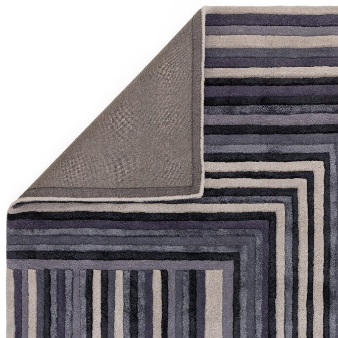 Matrix MAX81 Network Modern Geometric Hand-Woven High-Density Soft Textured Wool&Viscose Mix Indigo Rug-Asiatic Carpets-Rug Love - The Most Loved Rug Store