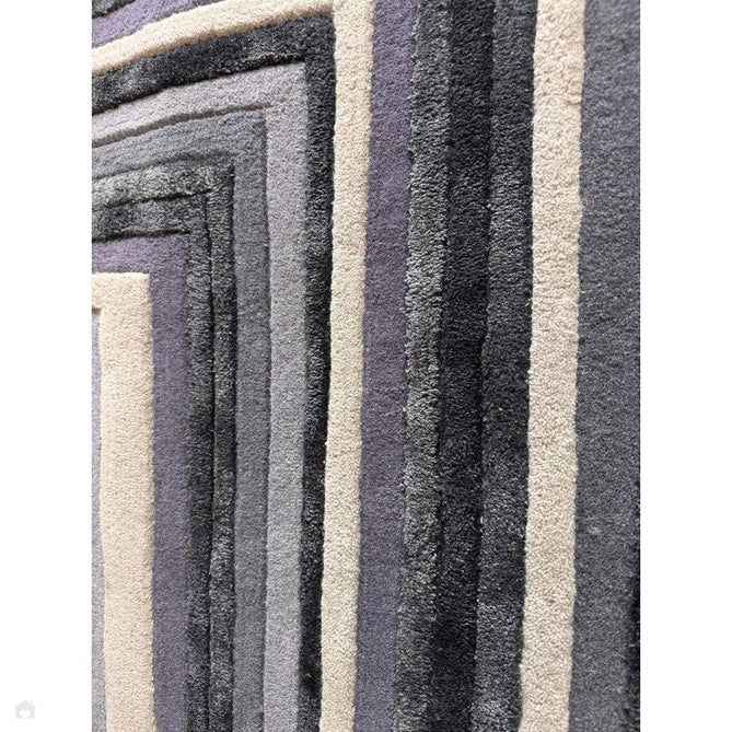 Matrix MAX81 Network Modern Geometric Hand-Woven High-Density Soft Textured Wool&Viscose Mix Indigo Rug-Asiatic Carpets-Rug Love - The Most Loved Rug Store